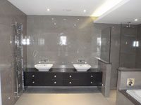 bathroom with double vanity unit